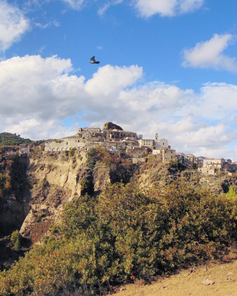 Vista dall'altro del quartiere arabo di Tursi
