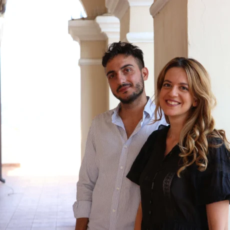 Salvatore and Maria, the organizers of the digital nomad communities in Italy and Greece